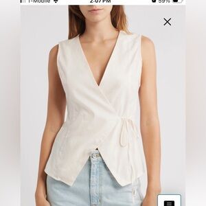 Petal & Pup Vanni Wrap Front Cotton Top